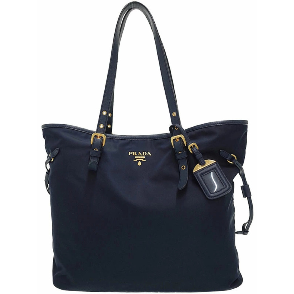 Prada Tessuto Saffiano Tote Bag blue